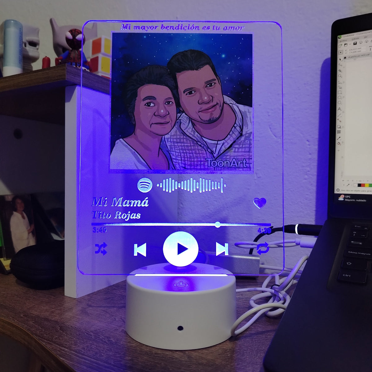 Lámpara Foto Spotify