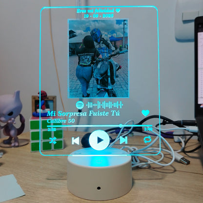 Lámpara Foto Spotify