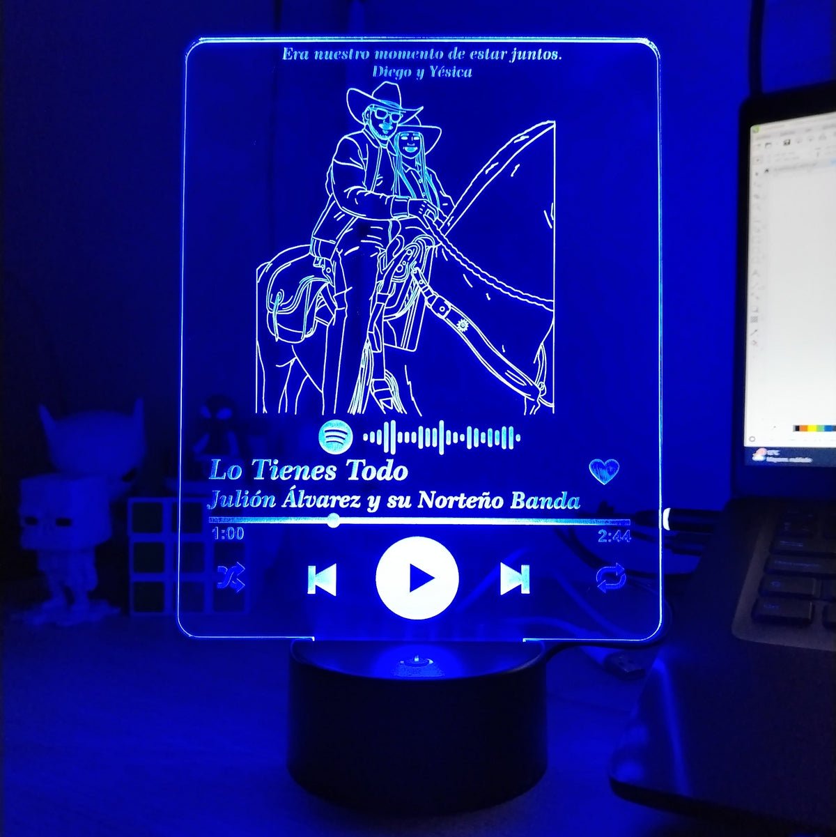 Lámpara Líneas Spotify