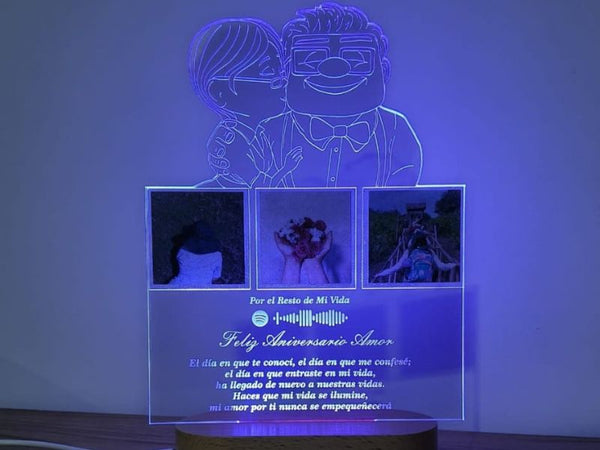 Lámpara Hasta Viejitos – Lámpara LED personalizada One Songs