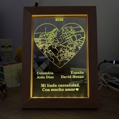Portarretrato Corazón a Distancia