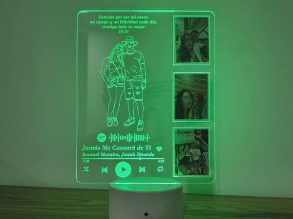 Lámpara 4 Fotos – Lámpara LED personalizada One Songs