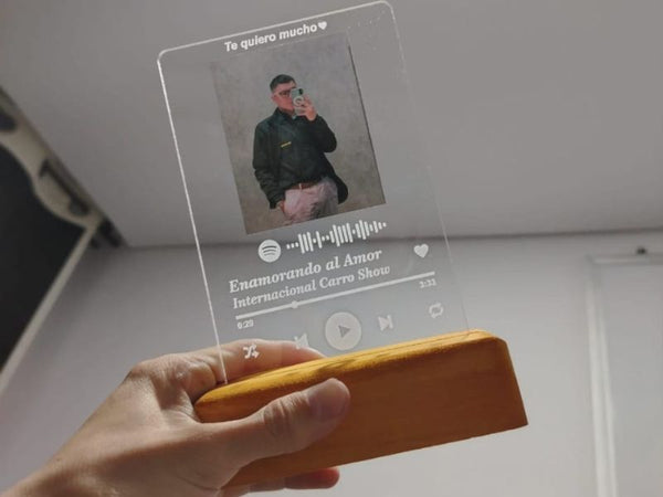 Mini Placa Spotify – Lámpara LED personalizada One Songs