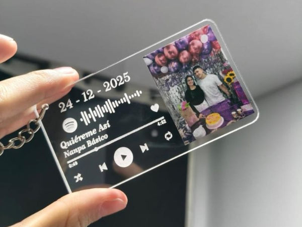 Par Llaveros Personalizados – Lámpara LED personalizada One Songs