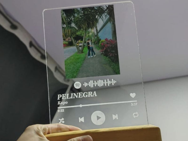 Placa Sencilla – Lámpara LED personalizada One Songs