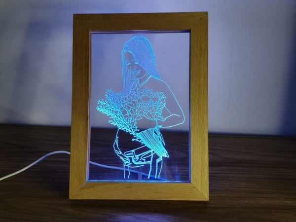 Portaretrato LED – Lámpara LED personalizada One Songs